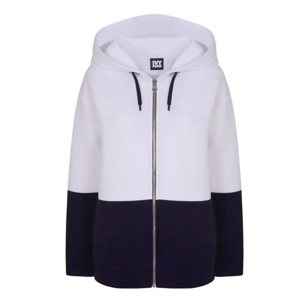 IVY PARK Tops - NWT Ivy Park Neoprene white and black sweatshirt Size M